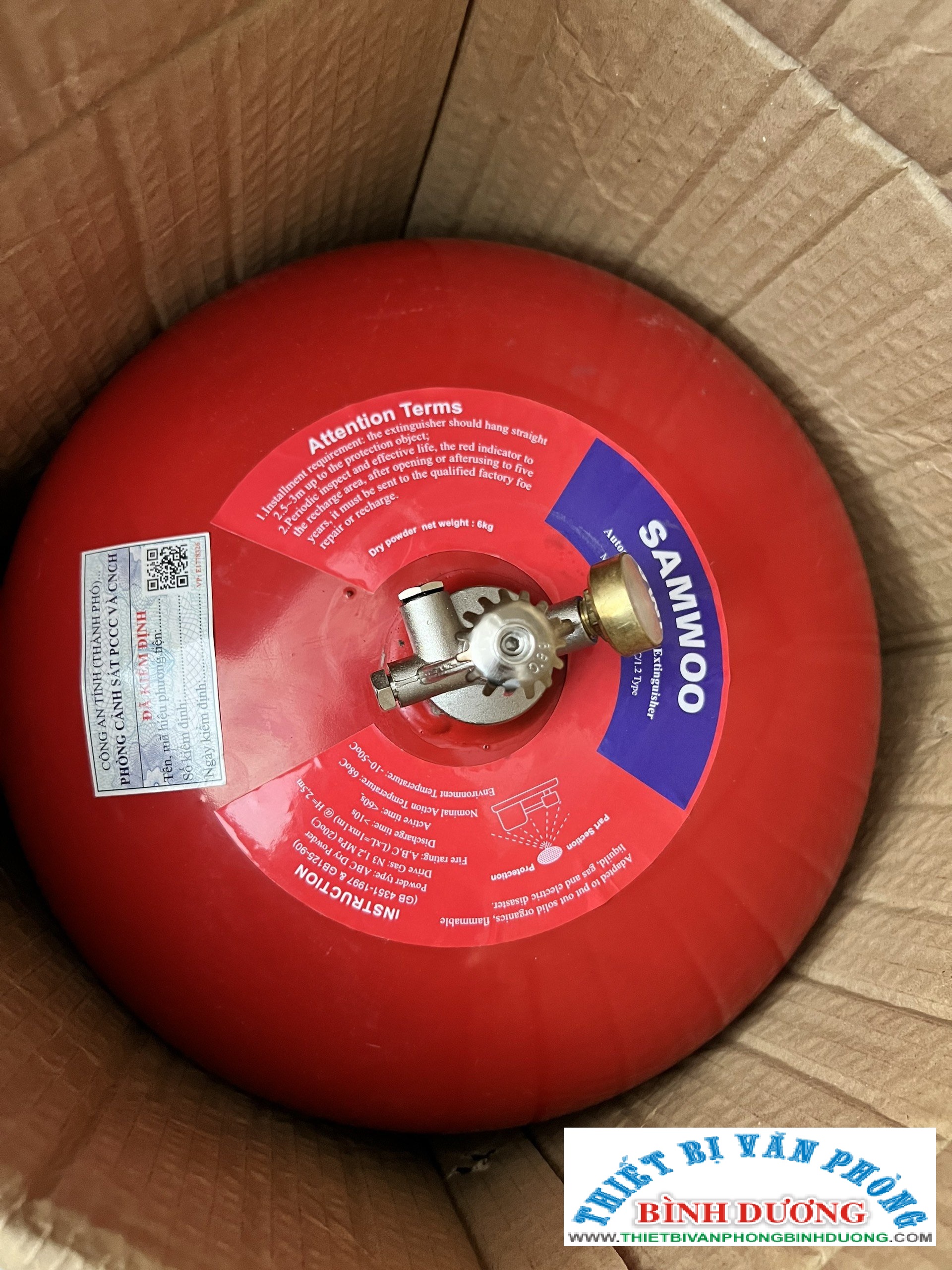 Bình cầu tự động chữa cháy SAMWOO 6kg