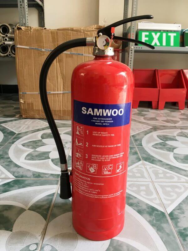 Bình chữa cháy Samwoo bột ABC 4kg