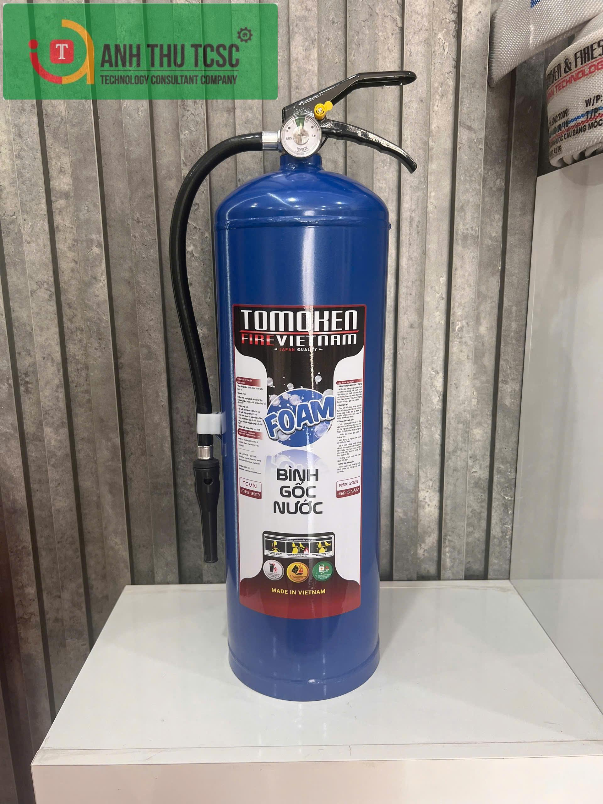 Bình chữa cháy gốc nước Tomoken 6 lít