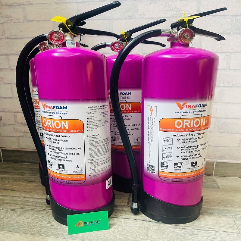 Bình chữa cháy pin xe điện Orion 6L